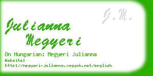 julianna megyeri business card